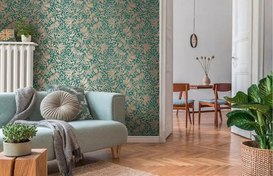 Airy, Light-Filled Wallpaper for Summer Sunrooms and Patios