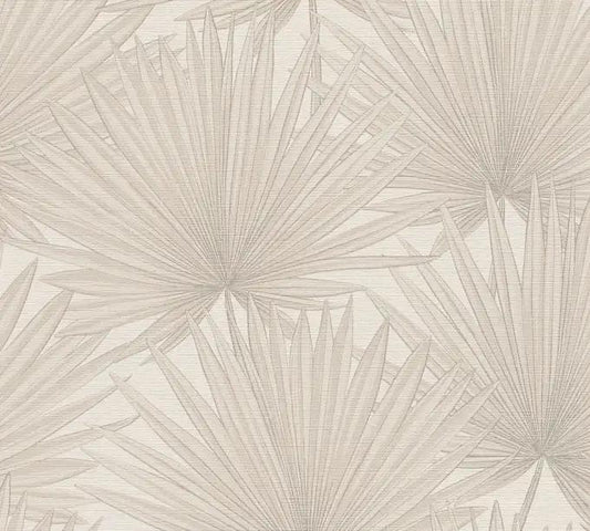 Palm leaf botanical wallpaper