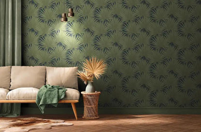 Tropical botanical wallpaper