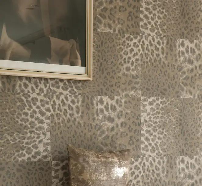 leopard retro pattern wallpaper