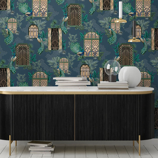 Sophisticated vintage wallpaper print